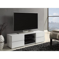 Coaster Furniture 700825 4-drawer TV Console Glossy White